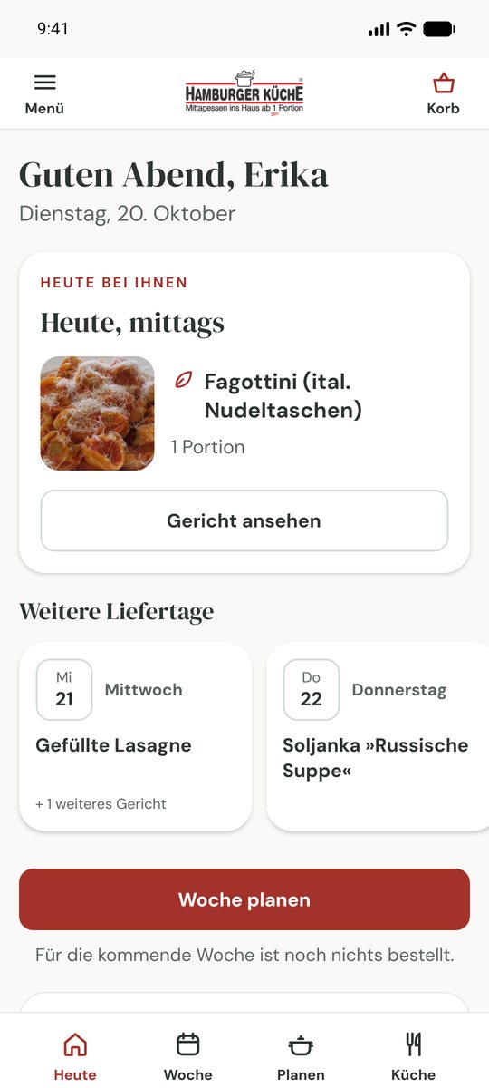 Die App auf Android: Heute